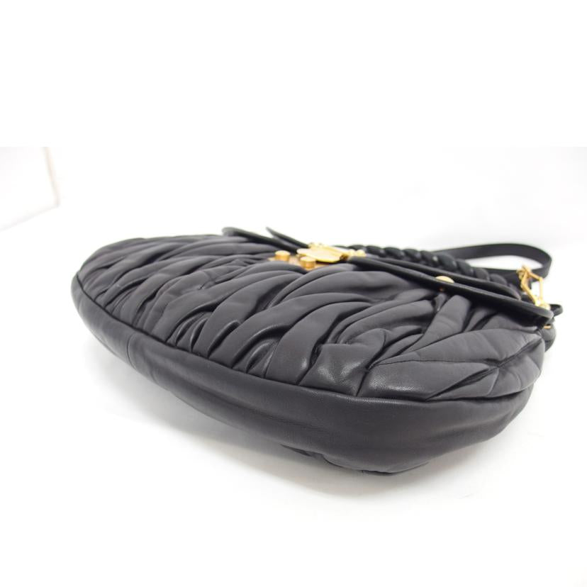 MIUMIU ミュウミュウ/マテラッセ2wayショルダーバッグ/ブラック/RR1300//194/ABランク/04