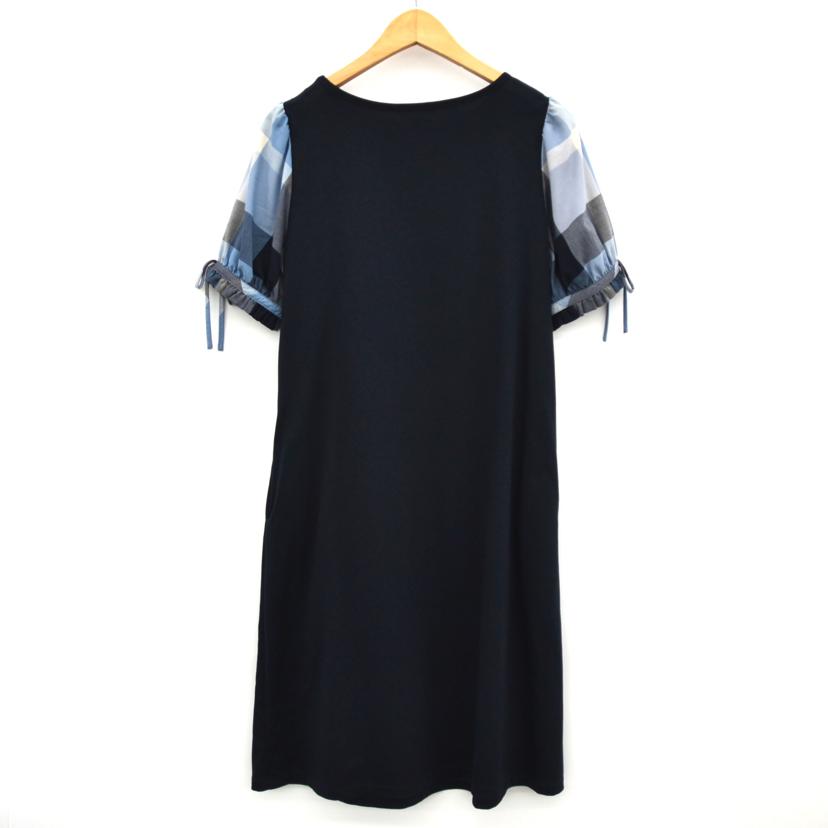 BLUE LABAL CRESTBRIDGE ブルーレーベルクレストブリッジ/袖チェックワンピース/55J19-712-29//Aランク/75