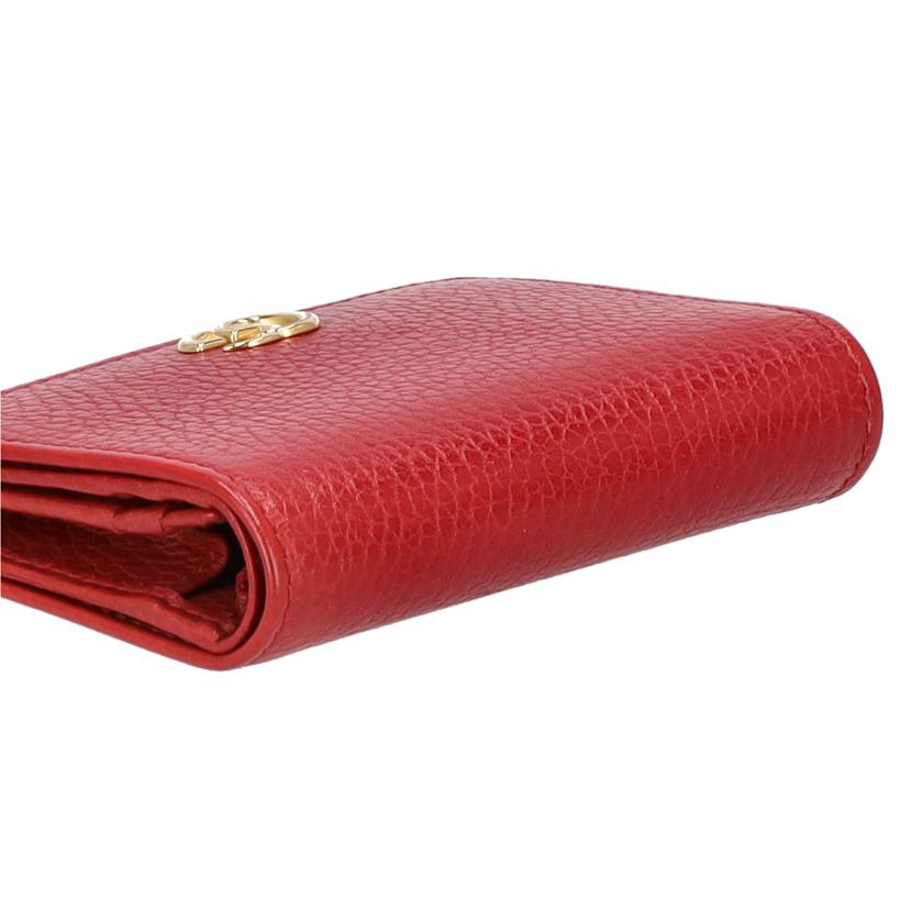 GUCCI グッチ/GGマーモント/二つ折りコンパクトウォレット/レッド/456126//214*/ABランク/18