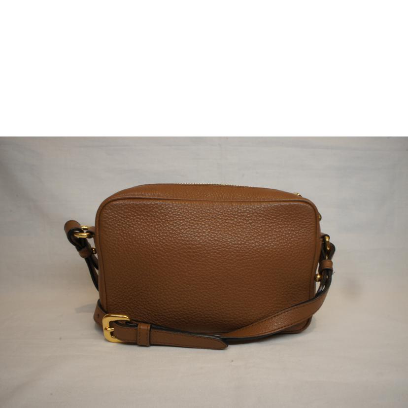PRADA プラダ/レザーカメラショルダーバッグブラウン/1BH096//158/Aランク/92