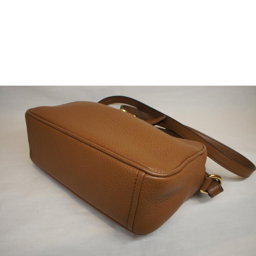 PRADA プラダ/レザーカメラショルダーバッグブラウン/1BH096//158/Aランク/92