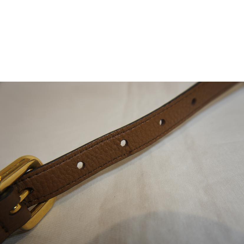 PRADA プラダ/レザーカメラショルダーバッグブラウン/1BH096//158/Aランク/92