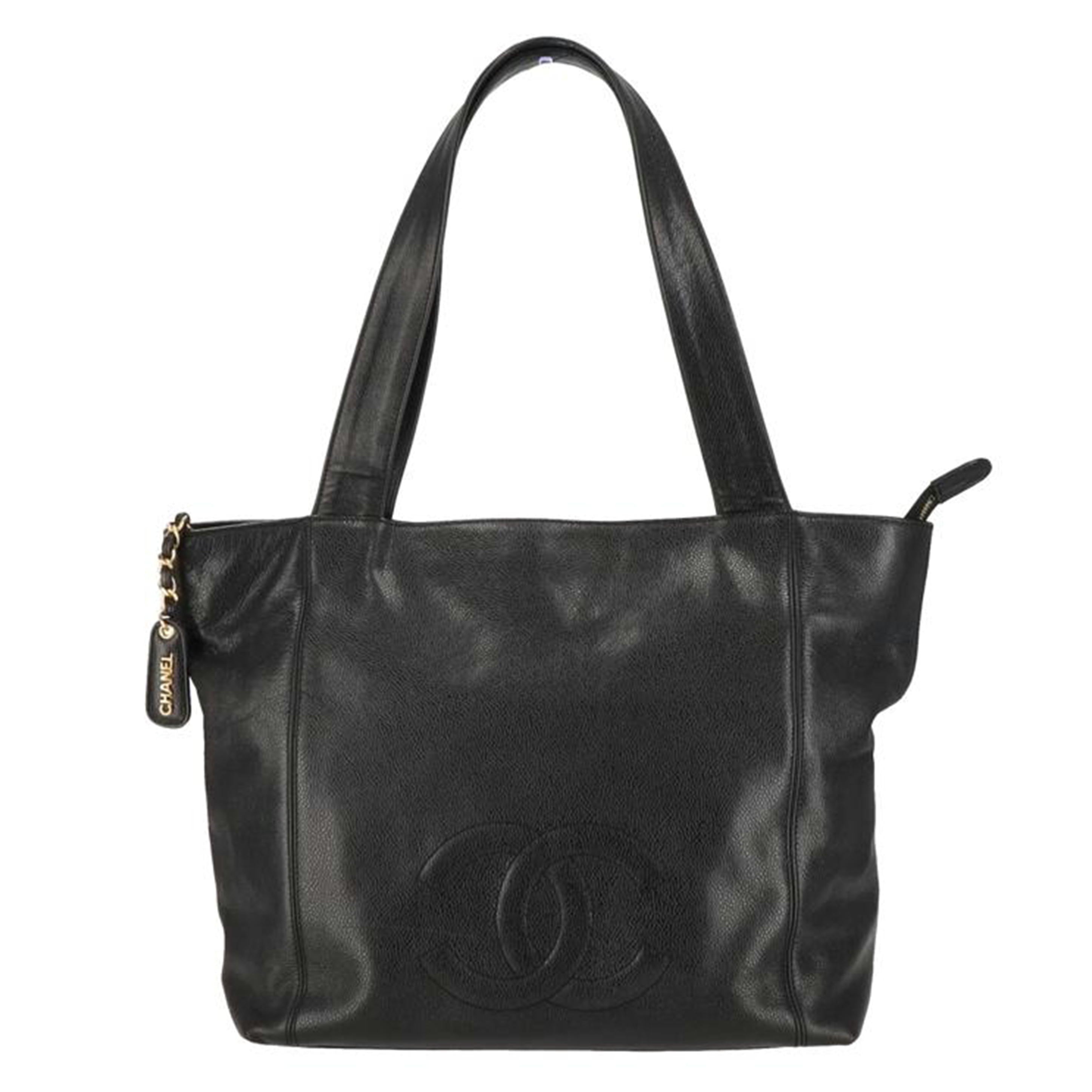 CHANEL シャネル/キャビアスキンジップトートバッグ//517****/ABランク/91