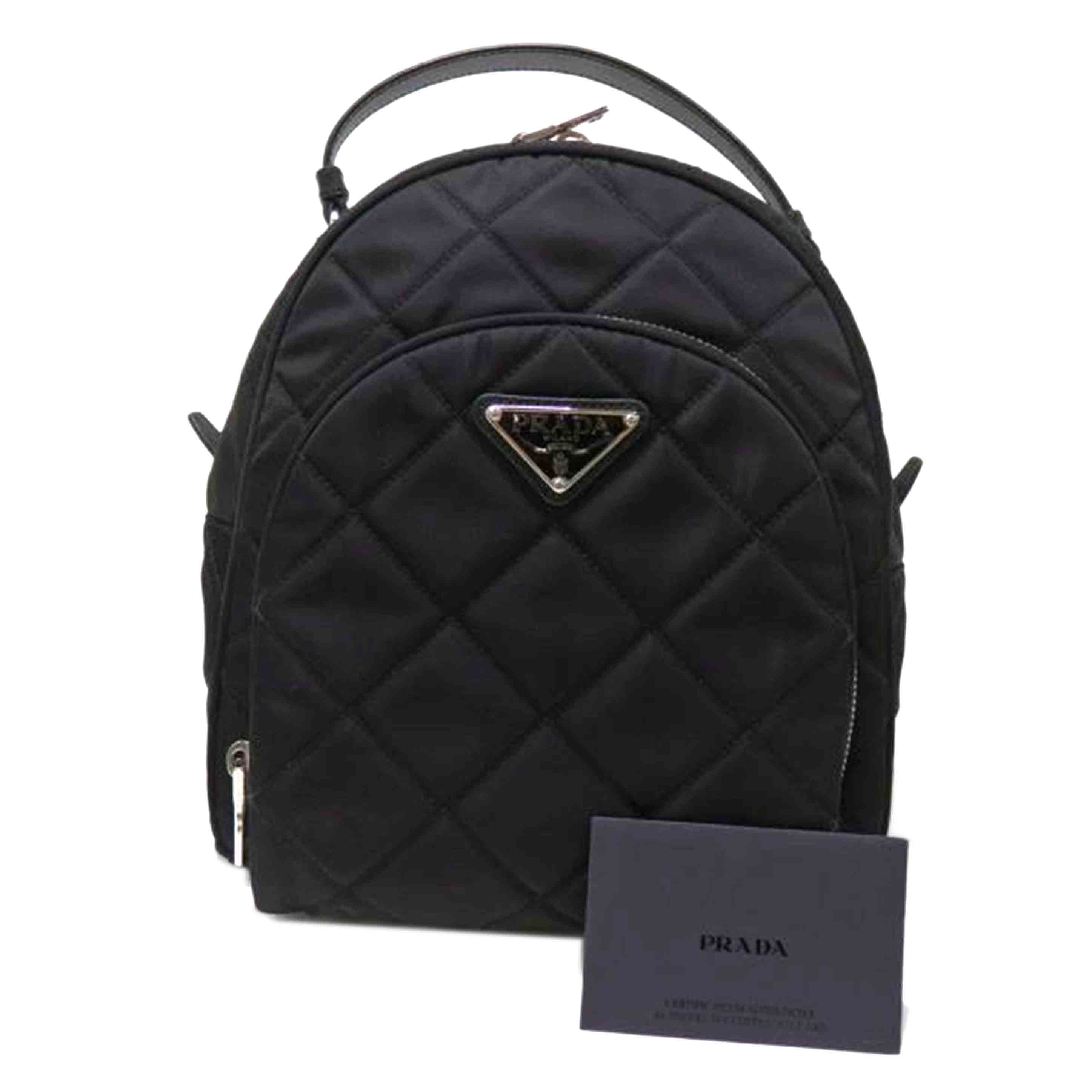 PRADA プラダ/キルティングバックパック・リュック・デイパック/NERO/1BZ066//197/Aランク/84