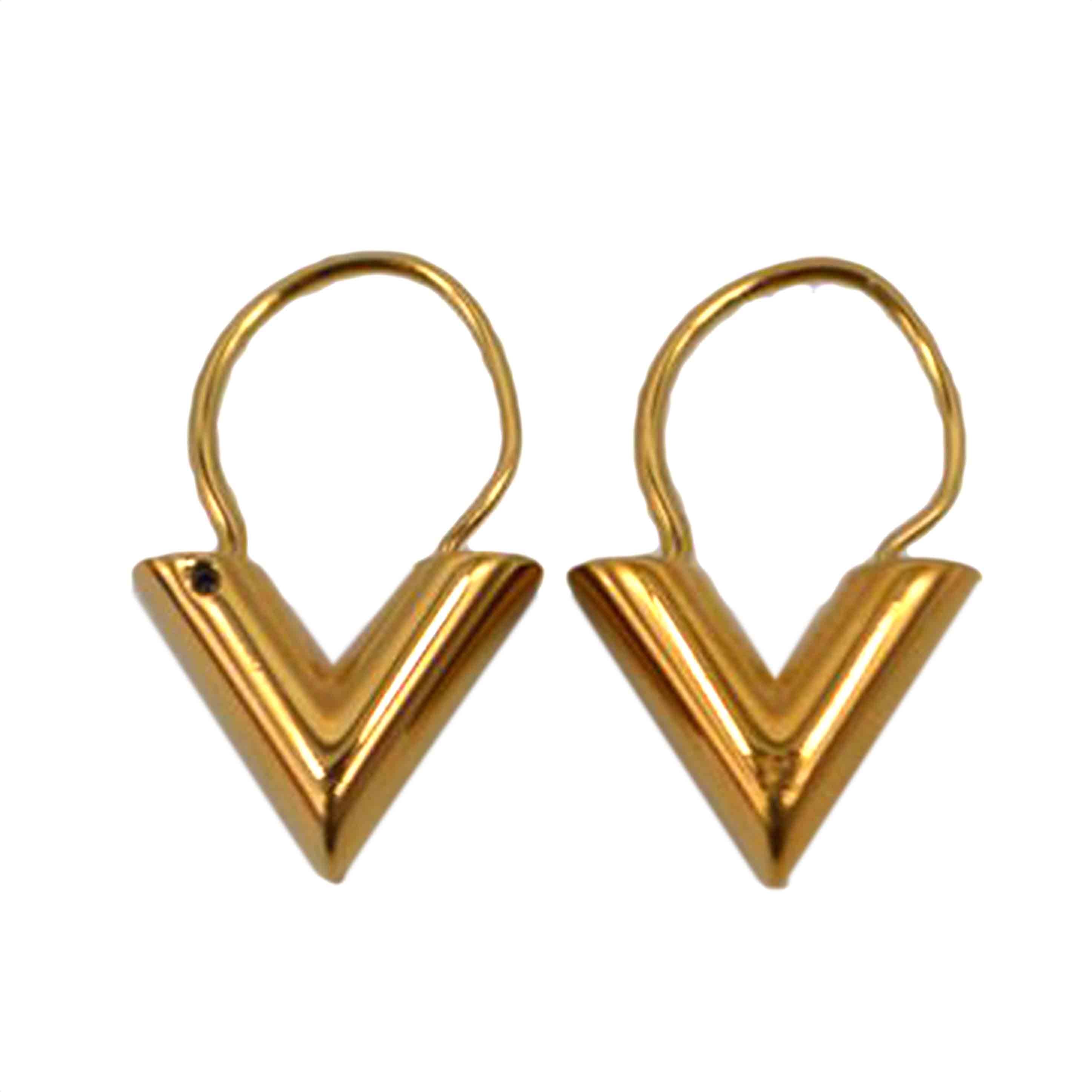 LV ルイヴィトン/ピアス・エセンジャル V/GPゴールド/M61088//LE1***/ABランク/89