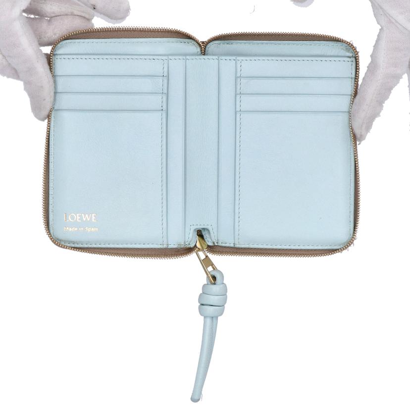LOEWE ロエベ/コンパクトジップウォレット/ノット/CEM1CWZX01//ABランク/93