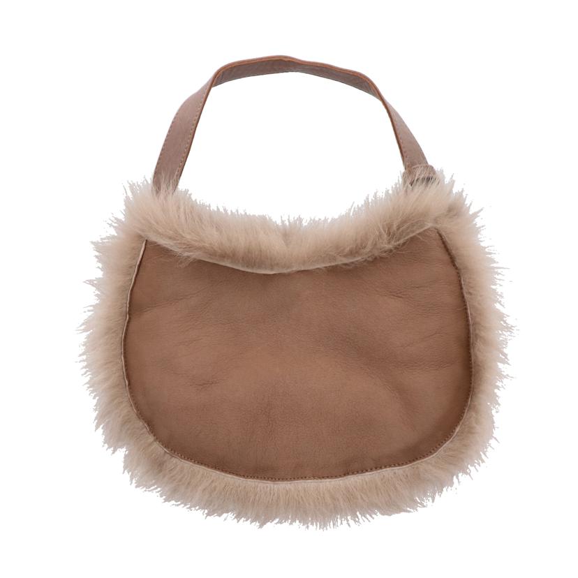 GUSHLOW&COLE ガシュロウ&コール/SHEARLING SADDLEバッグ//Aランク/93