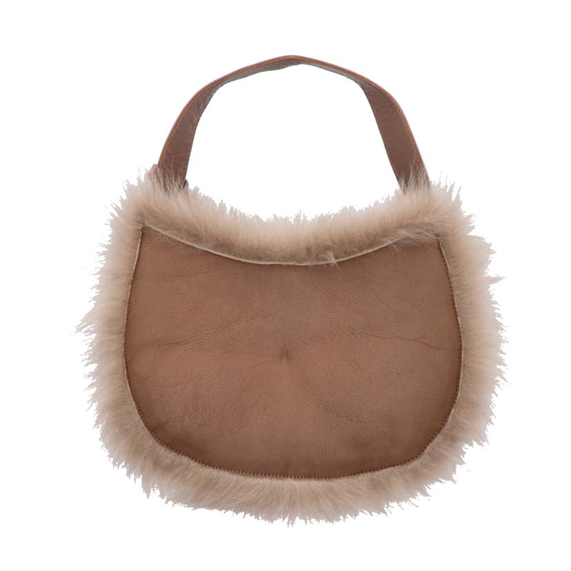 GUSHLOW&COLE ガシュロウ&コール/SHEARLING SADDLEバッグ//Aランク/93