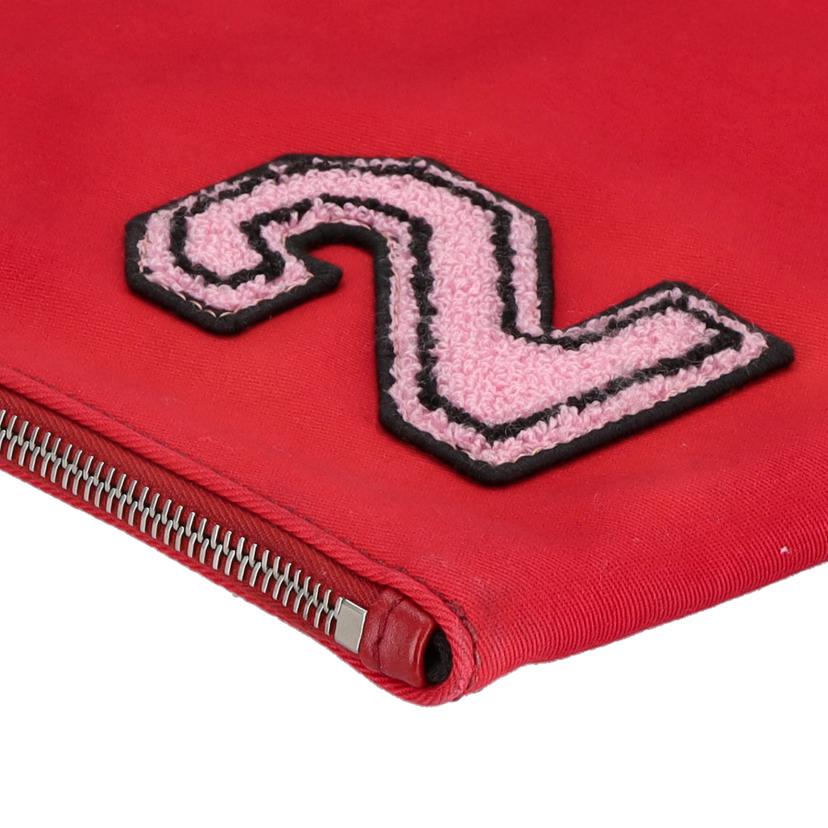 VALENTINO GARAVANI バレンチノ ガラヴァーニ/シティロゴクラッチバック/レッド//ABランク/75