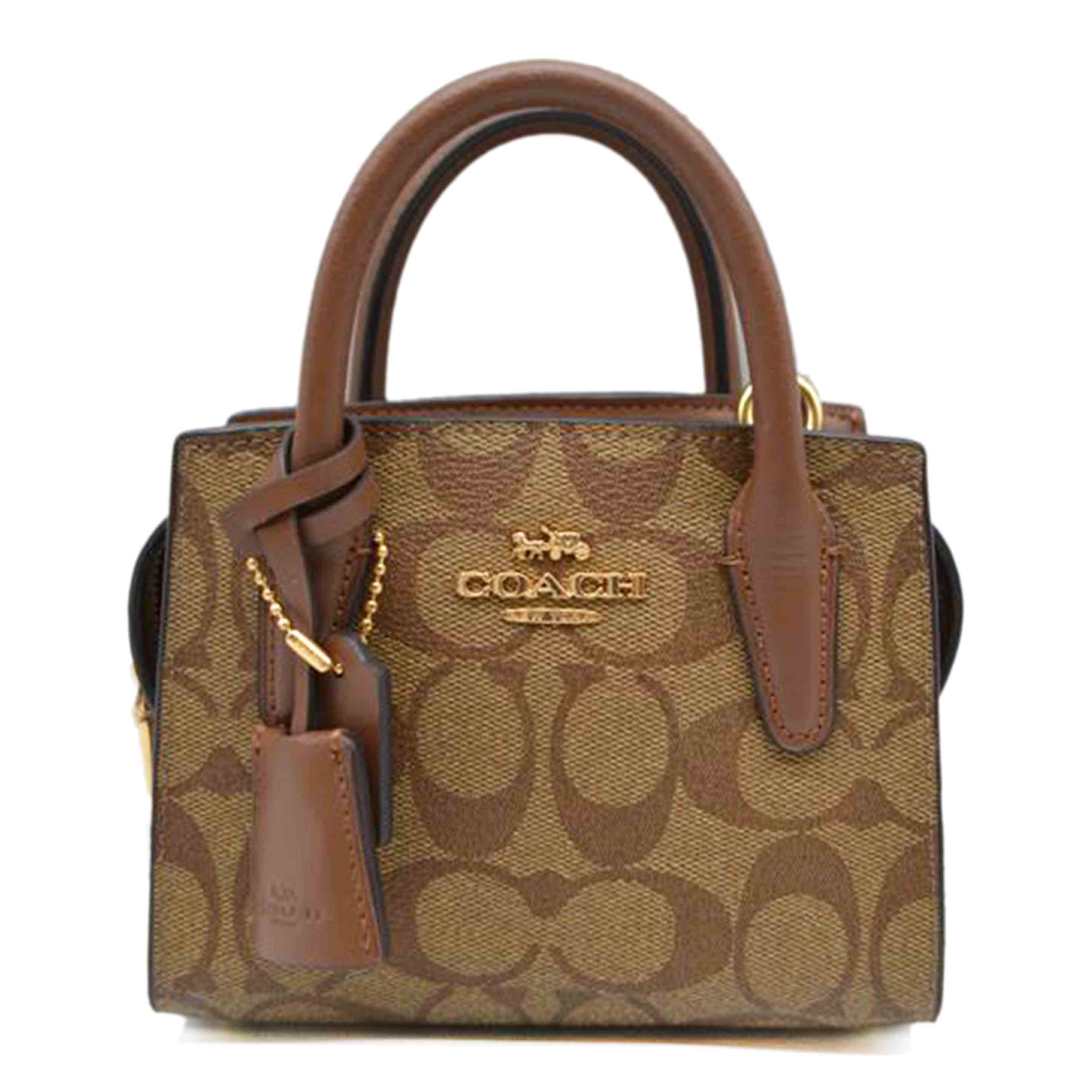 COACH コーチ/シグネチャーアンドレアミニキャリー2wayレザーハンド/CO975//K23**/SAランク/89