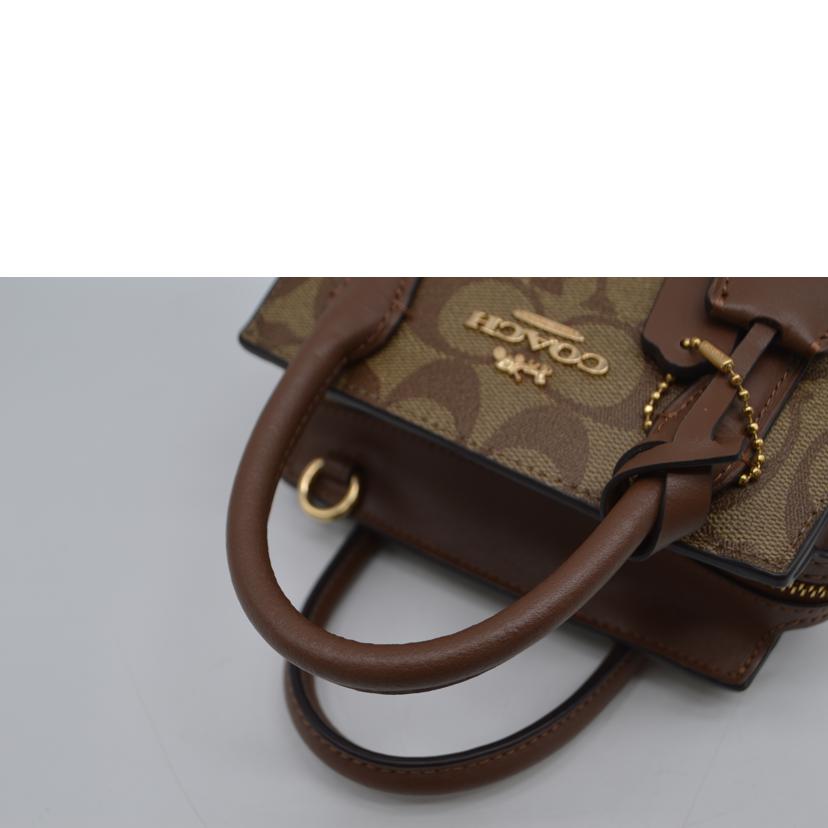 COACH コーチ/シグネチャーアンドレアミニキャリー2wayレザーハンド/CO975//K23**/SAランク/89