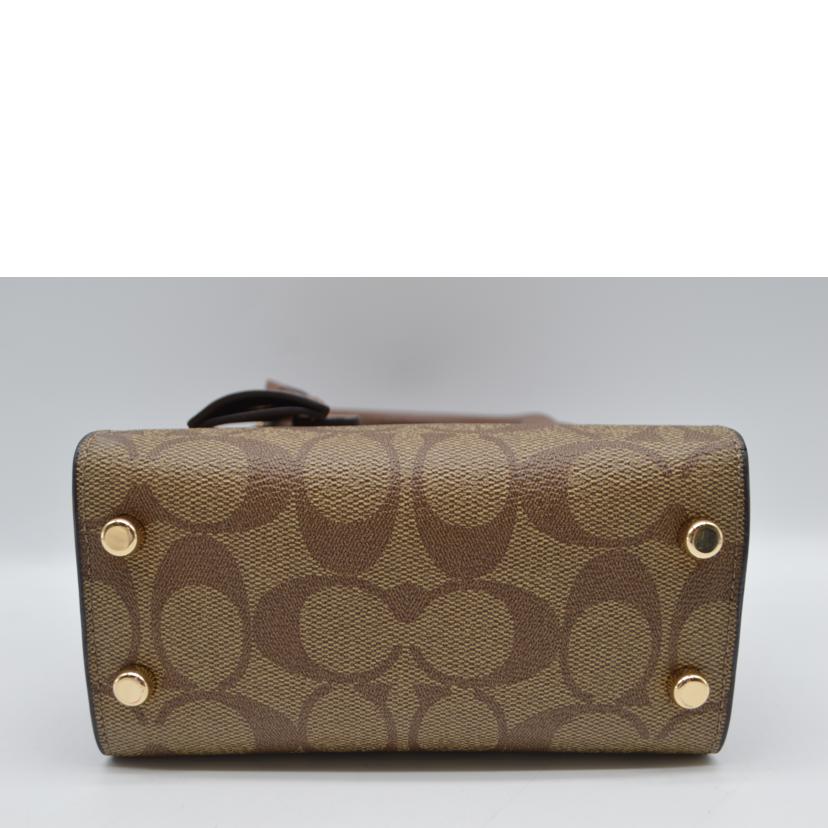 COACH コーチ/シグネチャーアンドレアミニキャリー2wayレザーハンド/CO975//K23**/SAランク/89