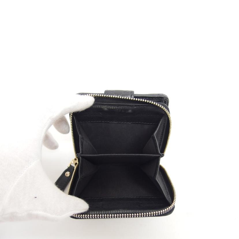 GUCCI グッチ/マイクロGGシマ コンパクトウォレット/ブラック/449395//525***/ABランク/04