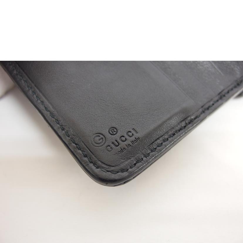 GUCCI グッチ/マイクロGGシマ コンパクトウォレット/ブラック/449395//525***/ABランク/04