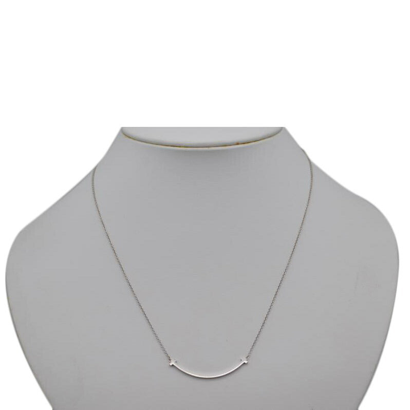 TIFFANY&Co ティファニー/Tスマイルスモールネックレス750 40 cm/3.0g//Aランク/89