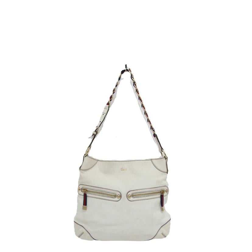 GUCCI グッチ/シェリーライン チェーンワンショルダー/ホワイト/154392//204***/Bランク/04