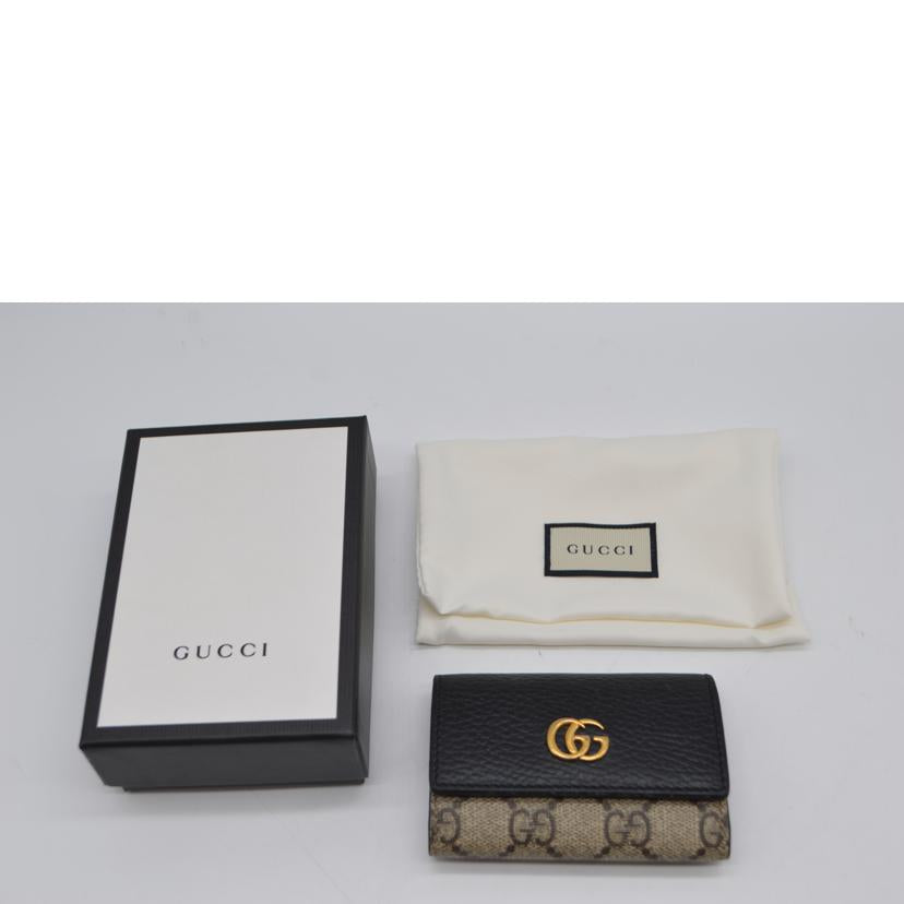 GUCCI グッチ/GGマーモントスプリームレザーキーケース6/456118//095*/ABランク/89