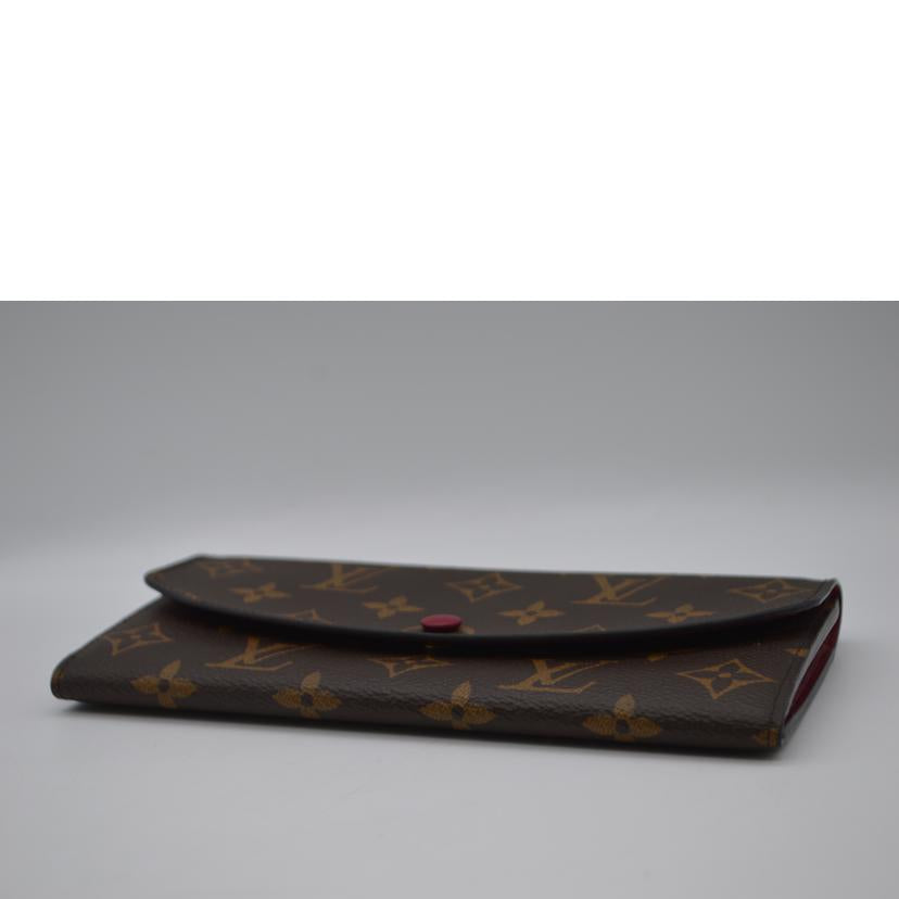 LV ルイヴィトン/ポルトフォイユ・エミリー/モノグラム/フューシャ/M60697//SN3***/Aランク/89