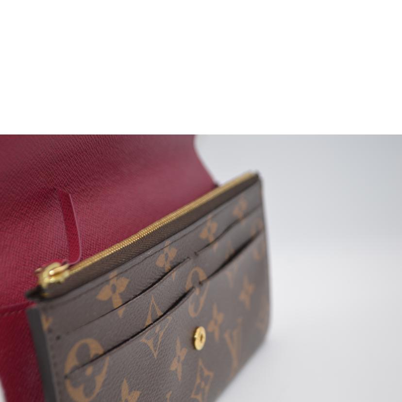 LV ルイヴィトン/ポルトフォイユ・エミリー/モノグラム/フューシャ/M60697//SN3***/Aランク/89