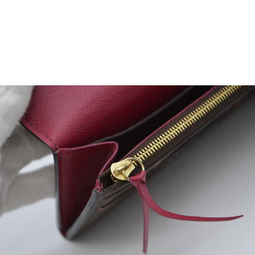 LV ルイヴィトン/ポルトフォイユ・エミリー/モノグラム/フューシャ/M60697//SN3***/Aランク/89