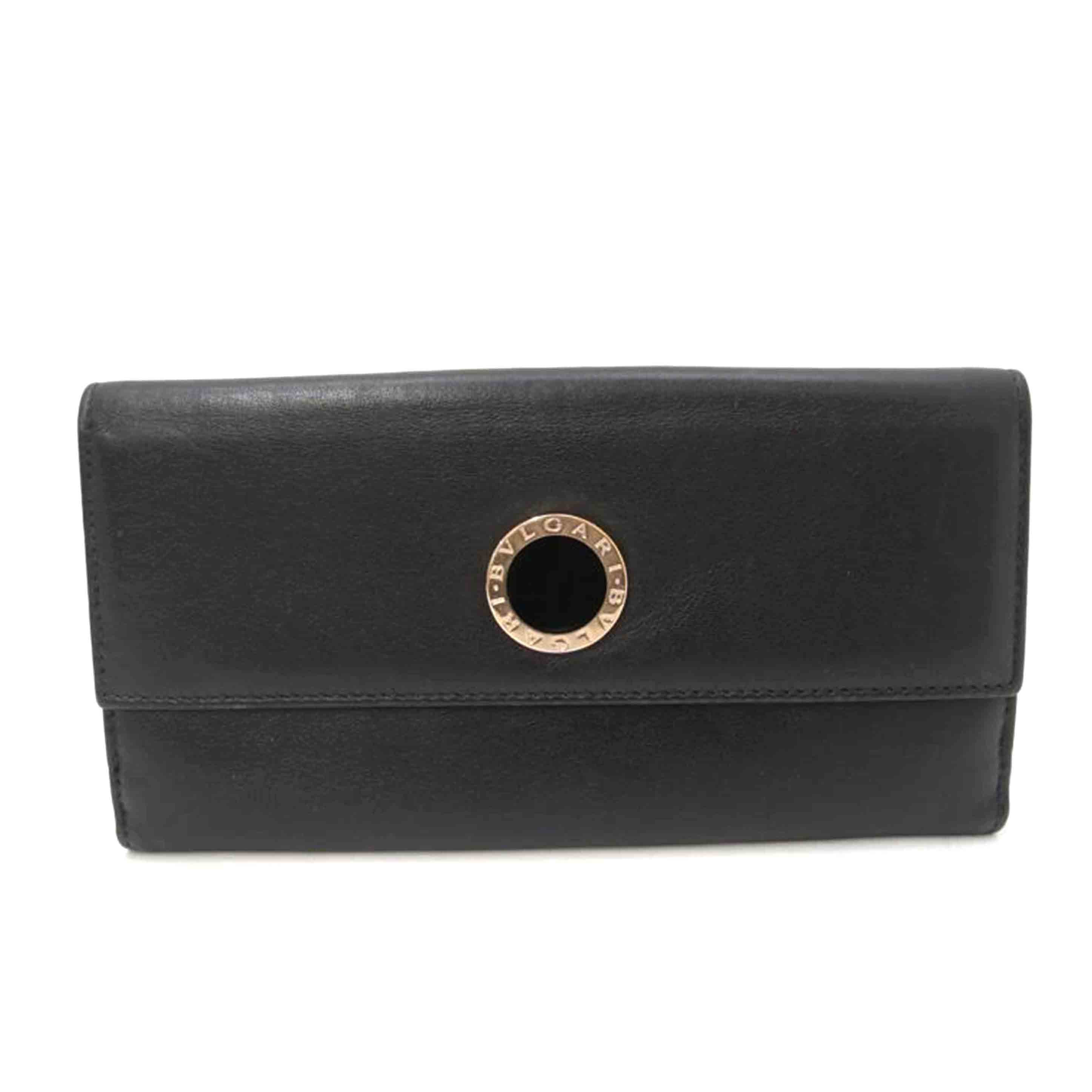 BVLGARI ブルガリ/三つ折りWホック長財布/ブラック/31869//199*****/ABランク/69