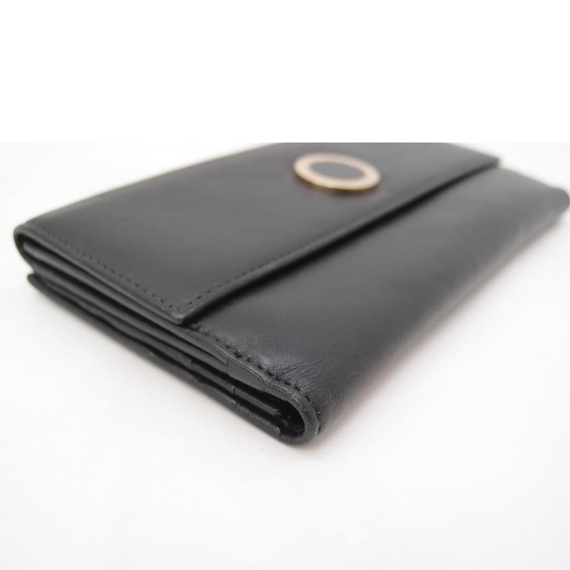 BVLGARI ブルガリ/三つ折りWホック長財布/ブラック/31869//199*****/ABランク/69