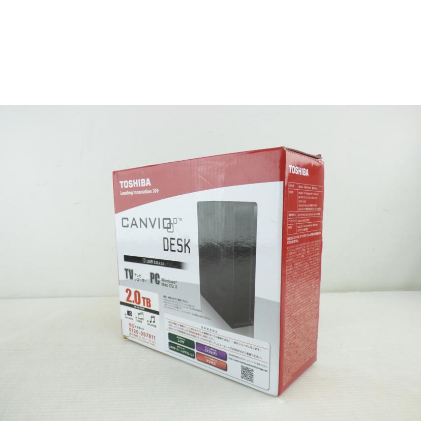 TOSHIBA 東芝/外付けHDD /HD-ED-B20TK/HD-ED-B20TK//Z7QA3HDASU16/Sランク/64