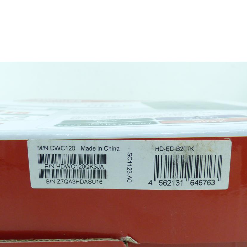 TOSHIBA 東芝/外付けHDD /HD-ED-B20TK/HD-ED-B20TK//Z7QA3HDASU16/Sランク/64