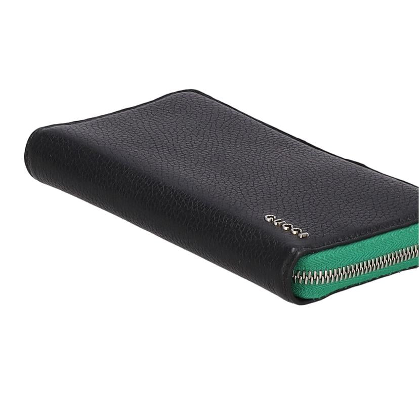 GUCCI グッチ/ロゴジップアラウンドウォレット/ブラック×グリーン/771154//214*/ABランク/18