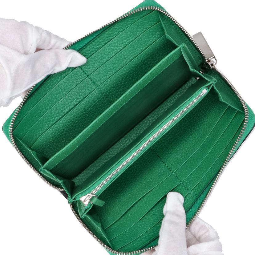 GUCCI グッチ/ロゴジップアラウンドウォレット/ブラック×グリーン/771154//214*/ABランク/18