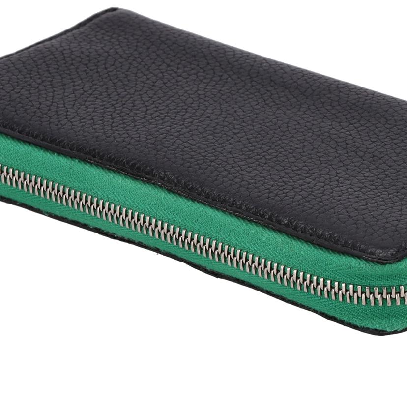 GUCCI グッチ/ロゴジップアラウンドウォレット/ブラック×グリーン/771154//214*/ABランク/18