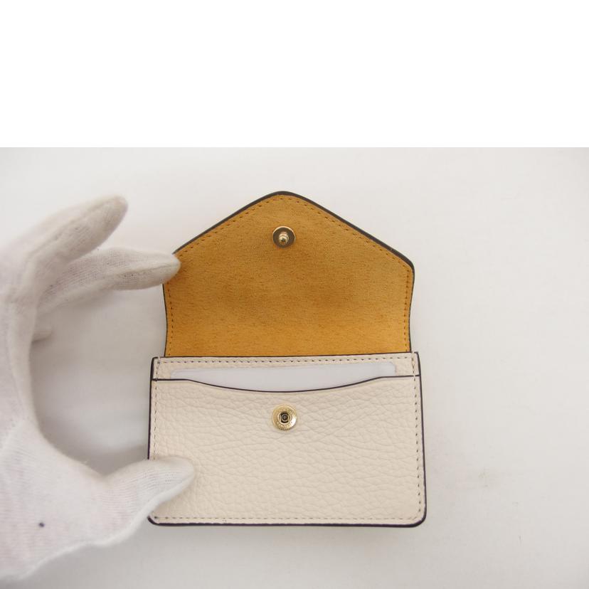 COACH コーチ/三角フラップ レザーカードケース/レッド/C6890//K21**/Aランク/04