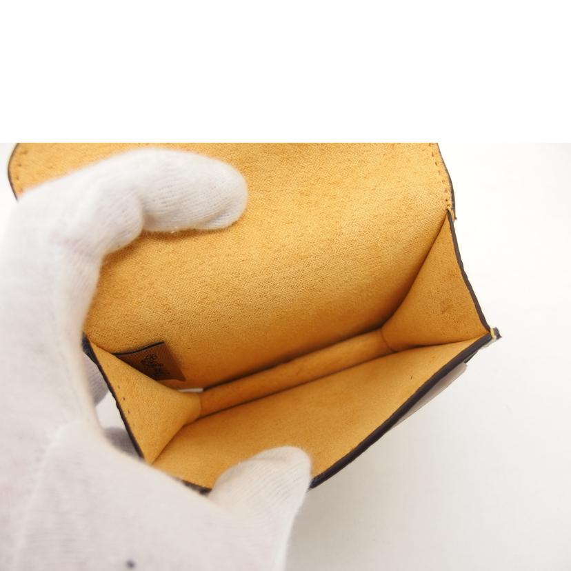 COACH コーチ/三角フラップ レザーカードケース/レッド/C6890//K21**/Aランク/04