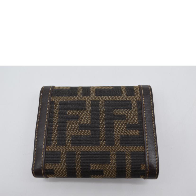 FENDI フェンディ/ズッカラインコンパクトレザー財布/30959//079/ABランク/89