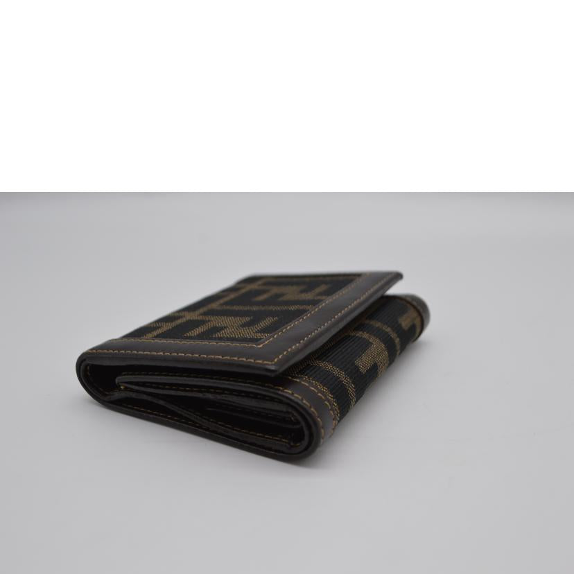 FENDI フェンディ/ズッカラインコンパクトレザー財布/30959//079/ABランク/89