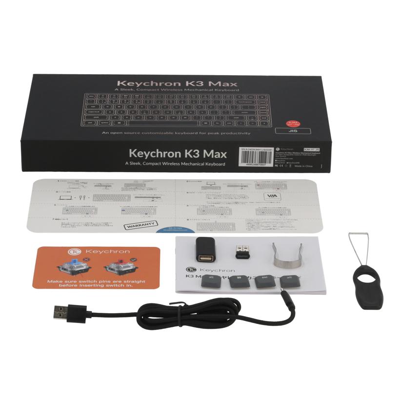 Keychron キークロン/ワイヤレスキーボード/K3 Max/K3M-H1-JIS 赤軸//2403K3MH1JIS00081/Aランク/77