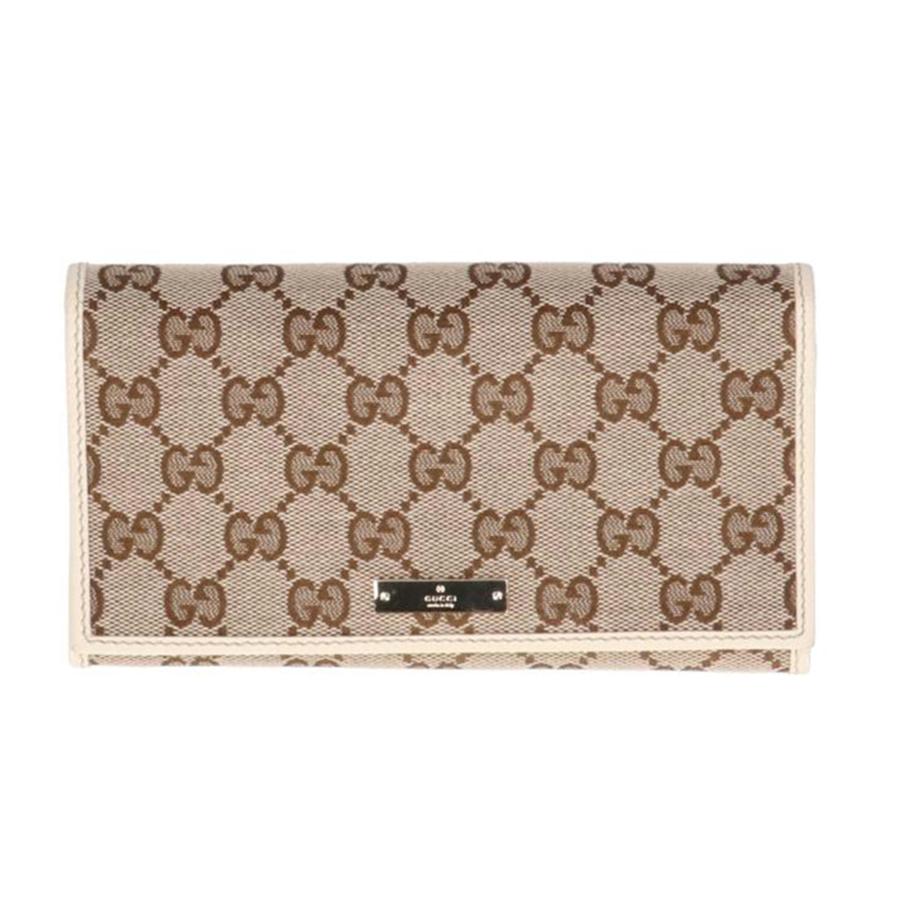 GUCCI グッチ/GGキャンバス 二つ折り長財布/244946//095*/ABランク/93