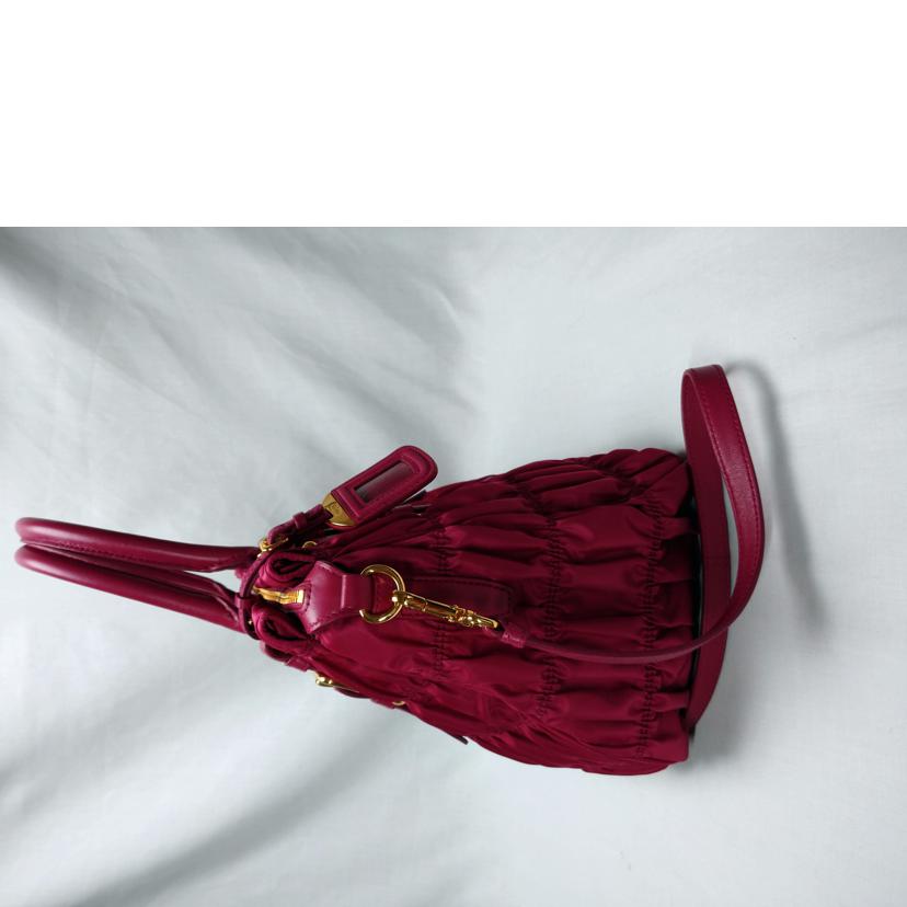 PRADA プラダ/ギャザー2Wayトートバック/B1336H//Aランク/52