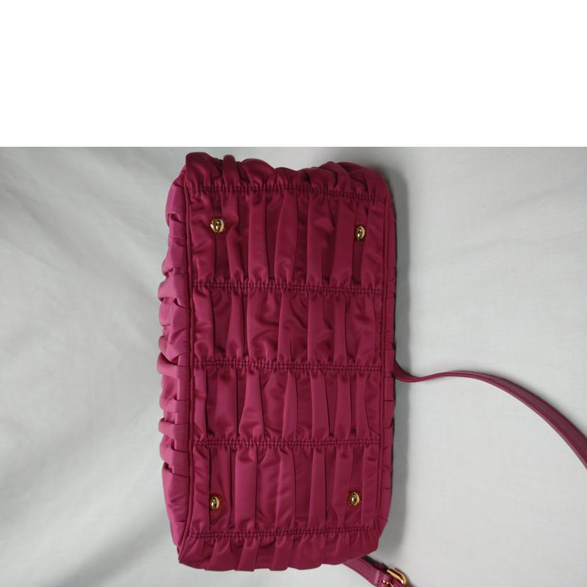 PRADA プラダ/ギャザー2Wayトートバック/B1336H//Aランク/52
