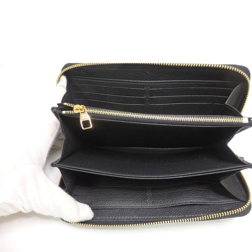 LV ルイヴィトン/ジッピー・ウォレット/モノグラム・アンプラント/ノワール/M61864//RFI****/ABランク/84