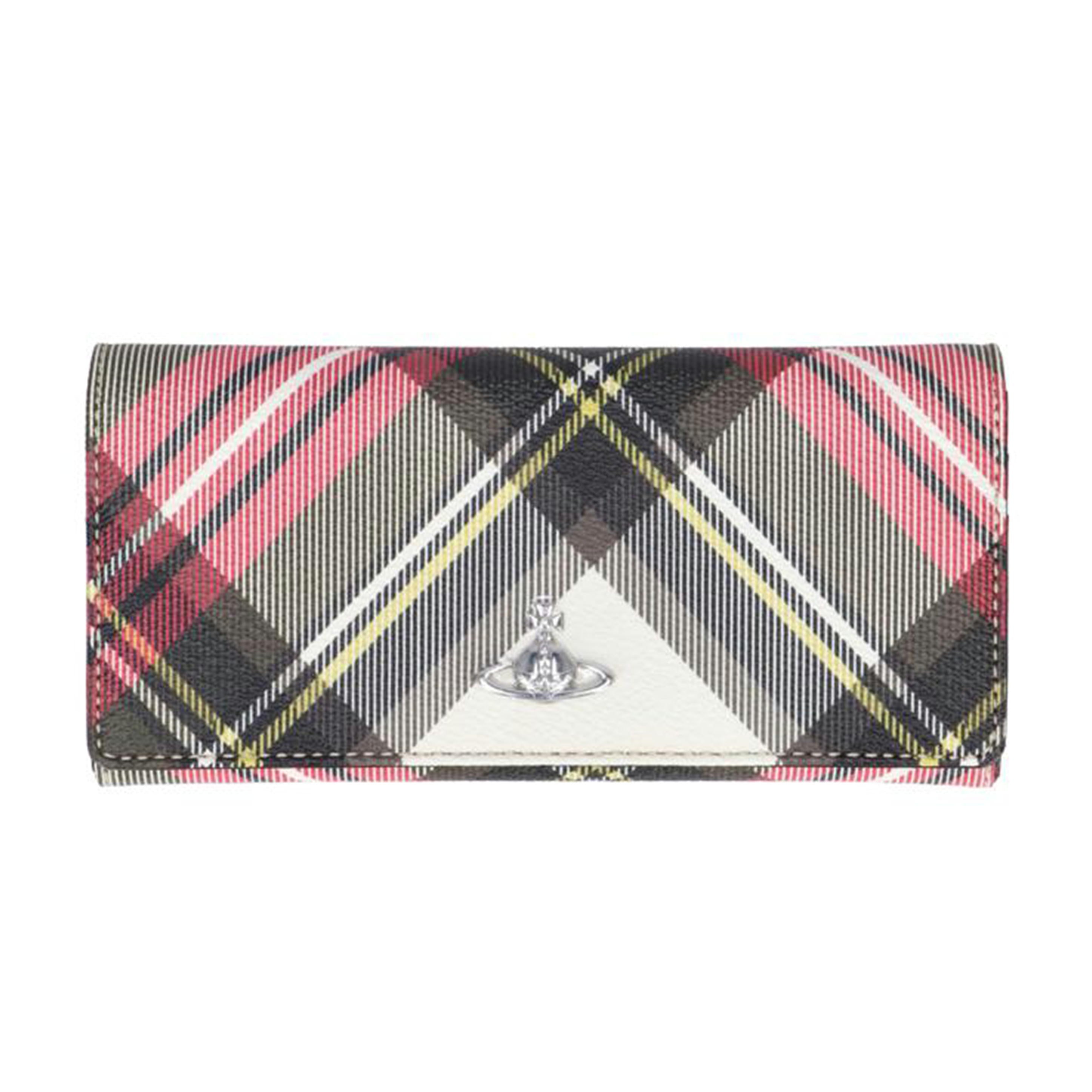 V.Westwood ヴィヴィアンウエストウッド/チェック柄マルチカラー/2つ折り長財布//Sランク/78