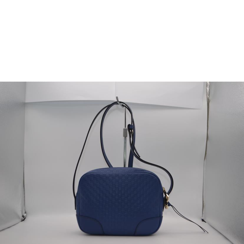GUCCI グッチ/マイクログッチシマレザーショルダー/ブルー/449413//568***/Aランク/89