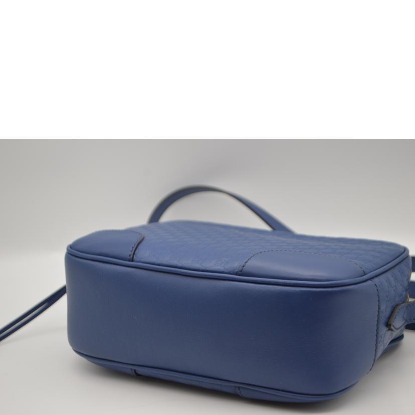 GUCCI グッチ/マイクログッチシマレザーショルダー/ブルー/449413//568***/Aランク/89