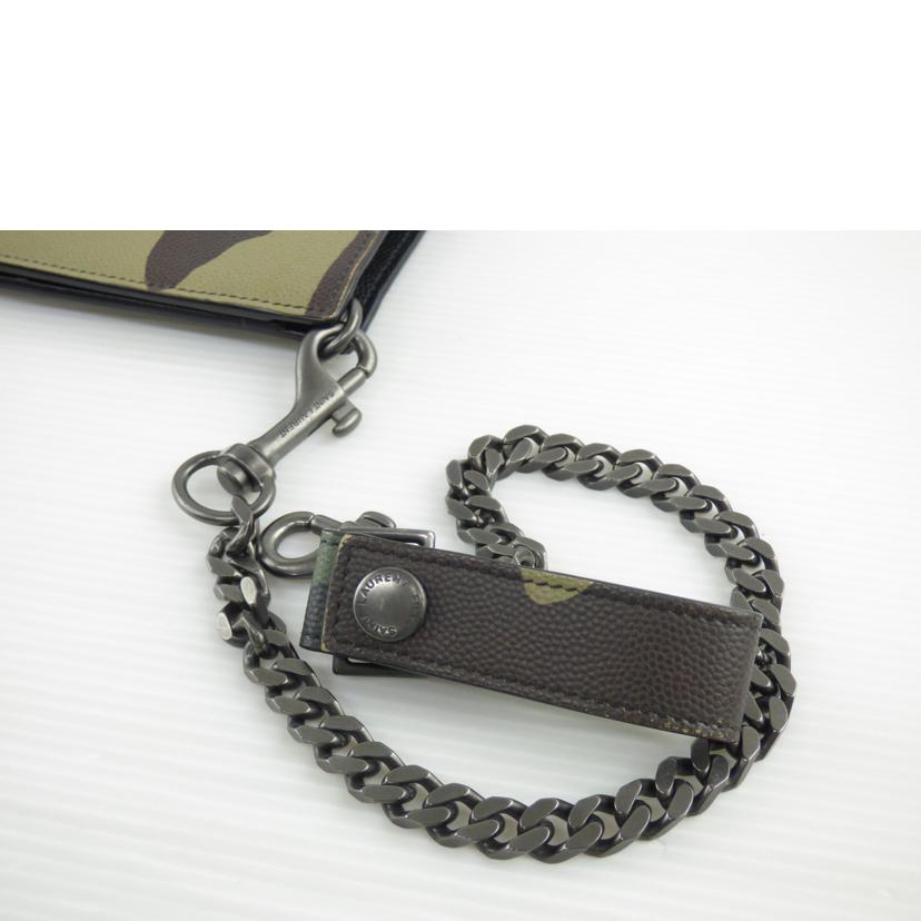 SAINT LAURENT サンローラン/チェーンウォレット/迷彩柄/ART375942//101*/ABランク/64