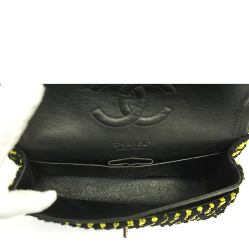 CHANEL シャネル/シャネルファブリックマトラッセWフラップチェーンショルダー//SAランク/75