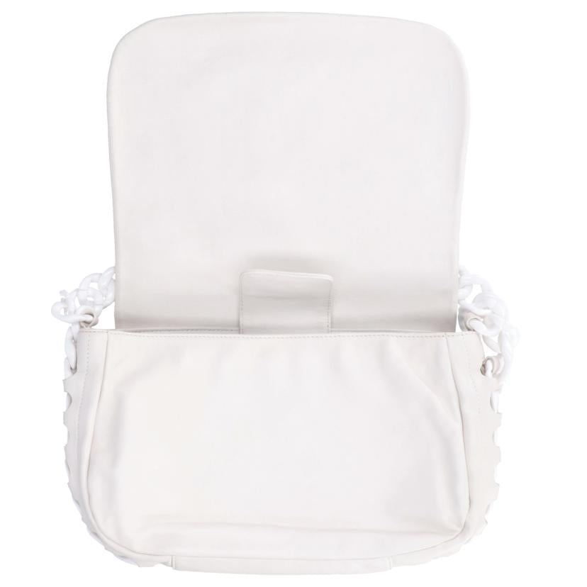 CHANEL シャネル/エナメルココマークレザーメッセンジャー/ホワイト//117*****/ABランク/75