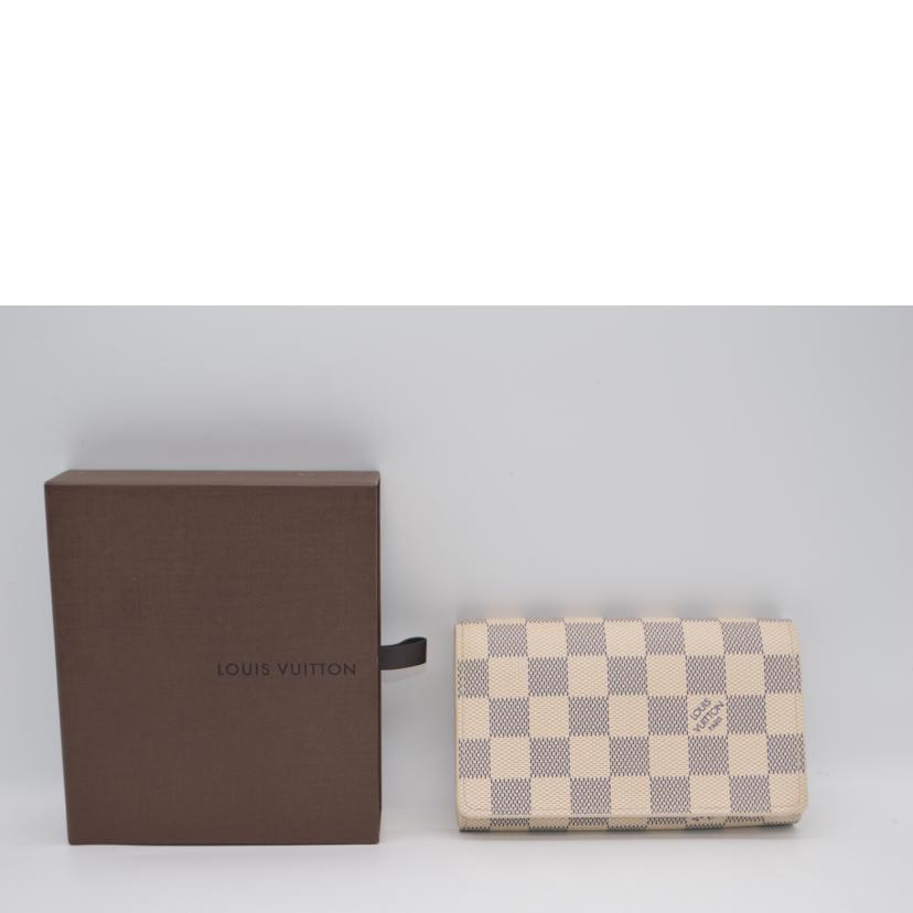 LV ルイヴィトン/ポルトフォイユ・トレゾール/ダミエ/アズール/N61744//CA0***/ABランク/89
