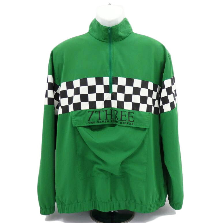 7THREE セブンスリー/ ハーフジップナイロンジャケット グリーン /7319-NCH01//ABランク/77