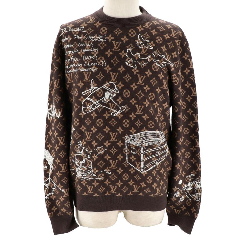 LOUIS VUITTON ルイ・ヴィトン/モノグラム総柄 クルーネックニット/RM232 ZLL HPN95W//サイズ M/Aランク/05