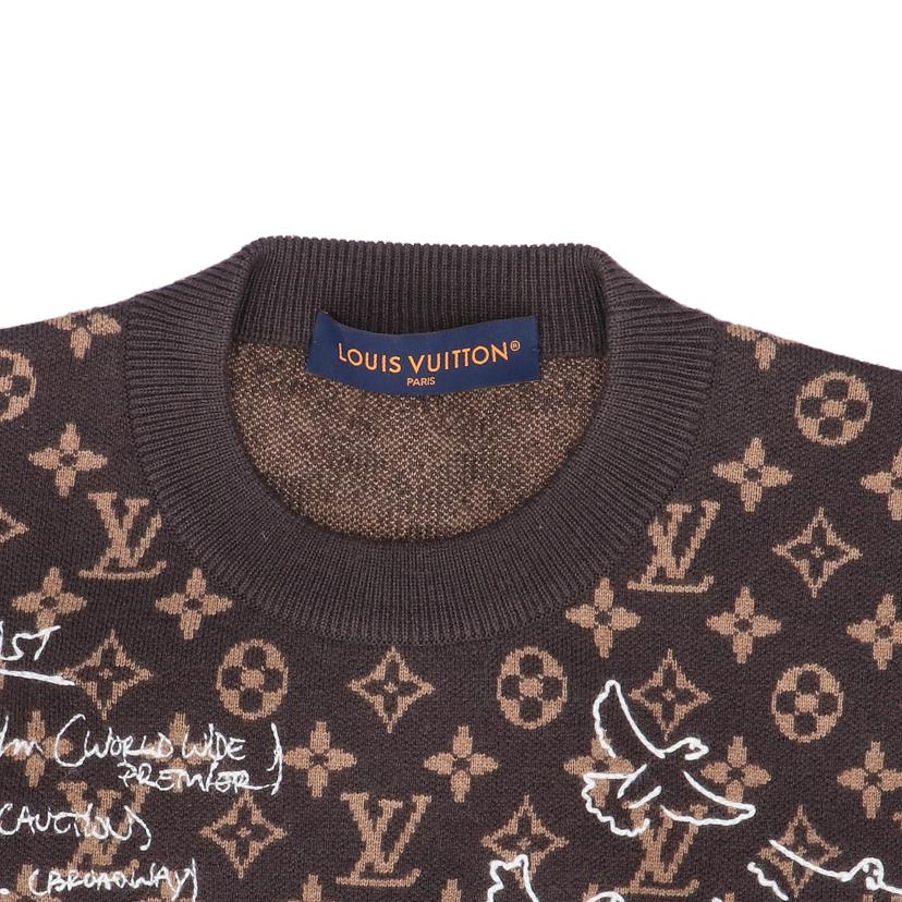 LOUIS VUITTON ルイ・ヴィトン/モノグラム総柄 クルーネックニット/RM232 ZLL HPN95W//サイズ M/Aランク/05